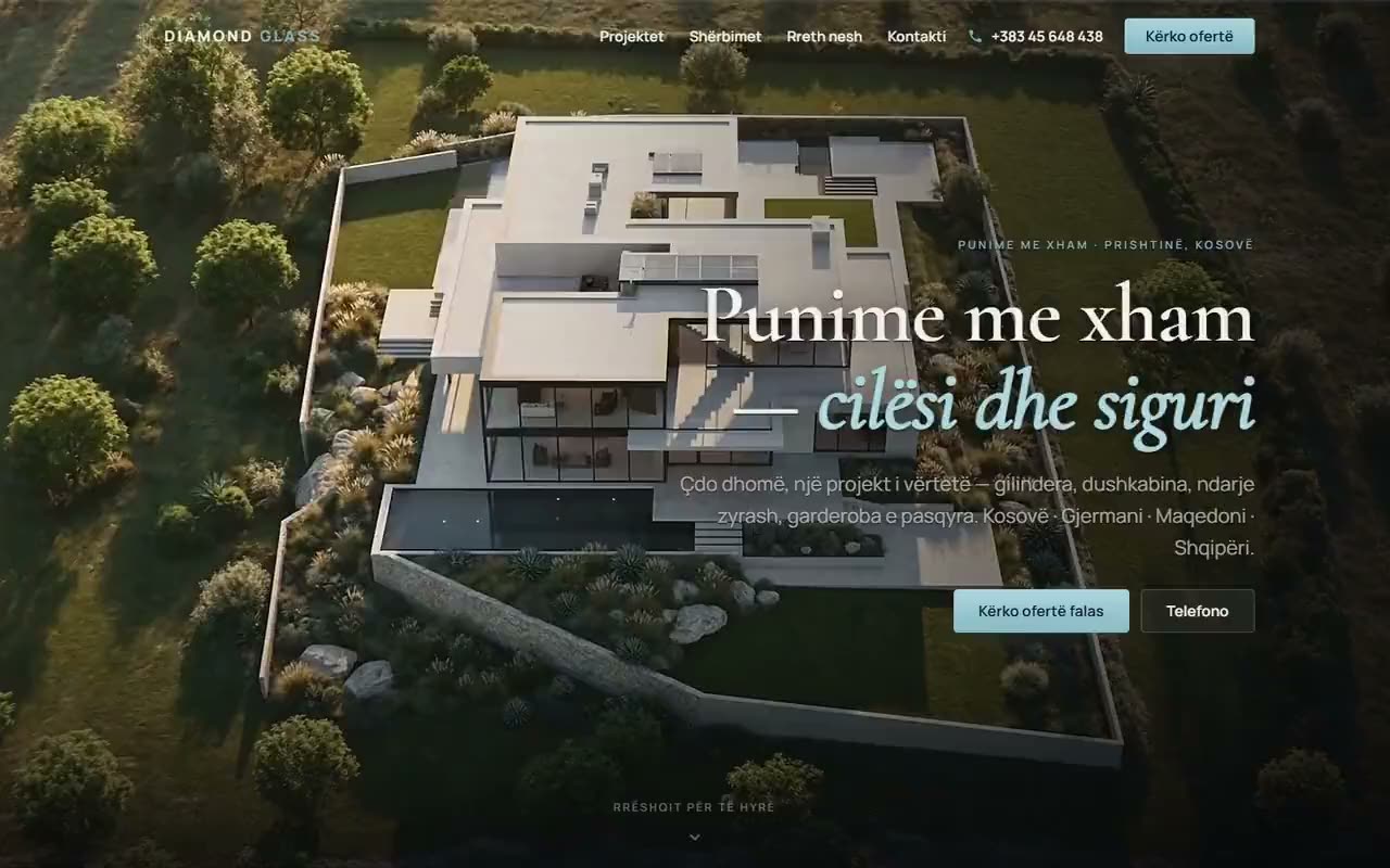 Diamond Glass në kompjuter, regjistrim ekrani