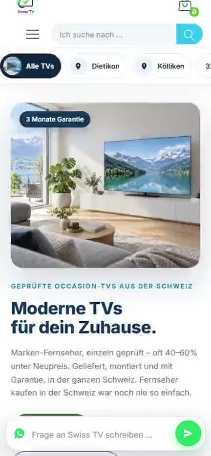Swiss TV në celular, regjistrim ekrani